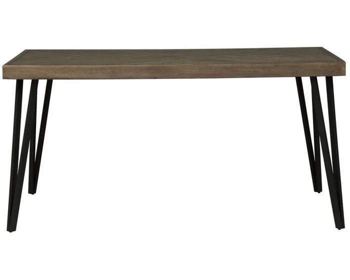 Liberty Furniture Horizons Rectangular Leg Dining Table in Rustic Caramel
