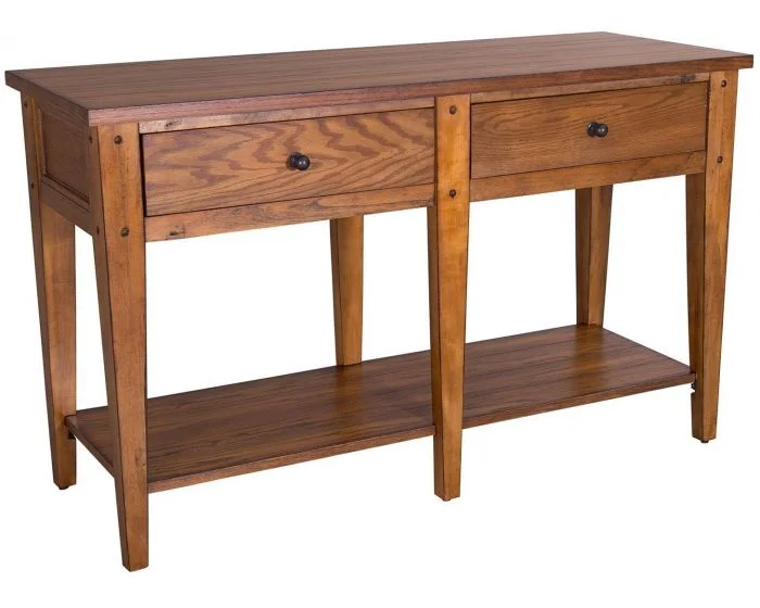 Liberty Furniture Lake House Sofa Table in Oak