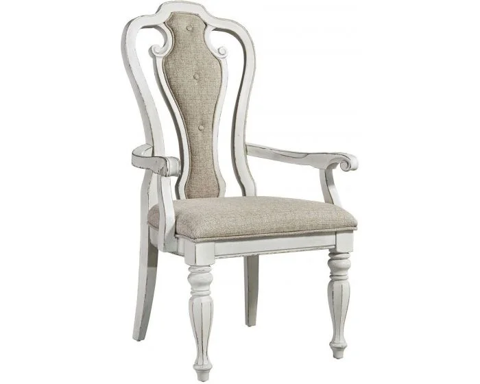 Liberty Furniture Magnolia Manor C2501A Arm Chair in Antique White