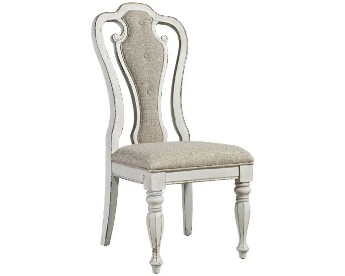 Liberty Furniture Magnolia Manor C2501S Side Chair in Antique White