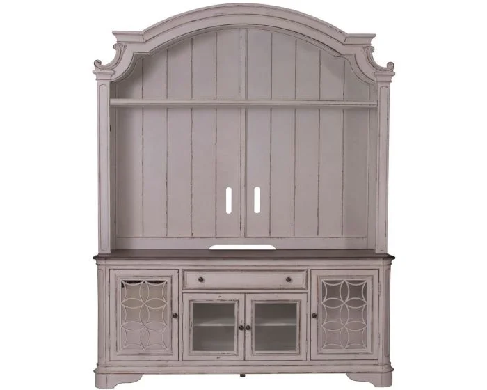 Liberty Furniture Magnolia Manor Entertainment Center in Antique White