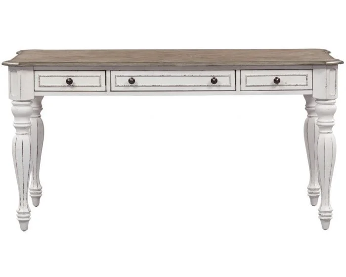 Liberty Furniture Magnolia Manor Writing Desk in Antique White