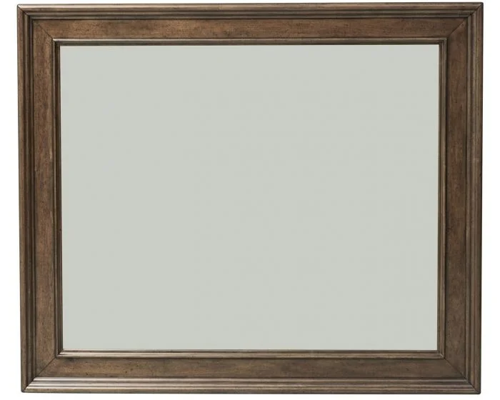 Liberty Furniture Rustic Traditions Landscape Mirror in Rustic Cherry