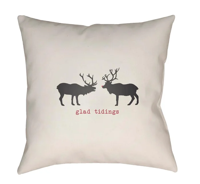 Livabliss – Reindeer 18inLx18inW Accent Pillow – HDY080-1818