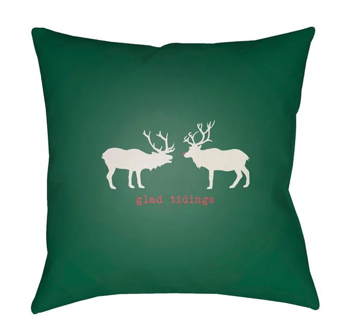 Livabliss – Reindeer 18inLx18inW Accent Pillow – HDY082-1818