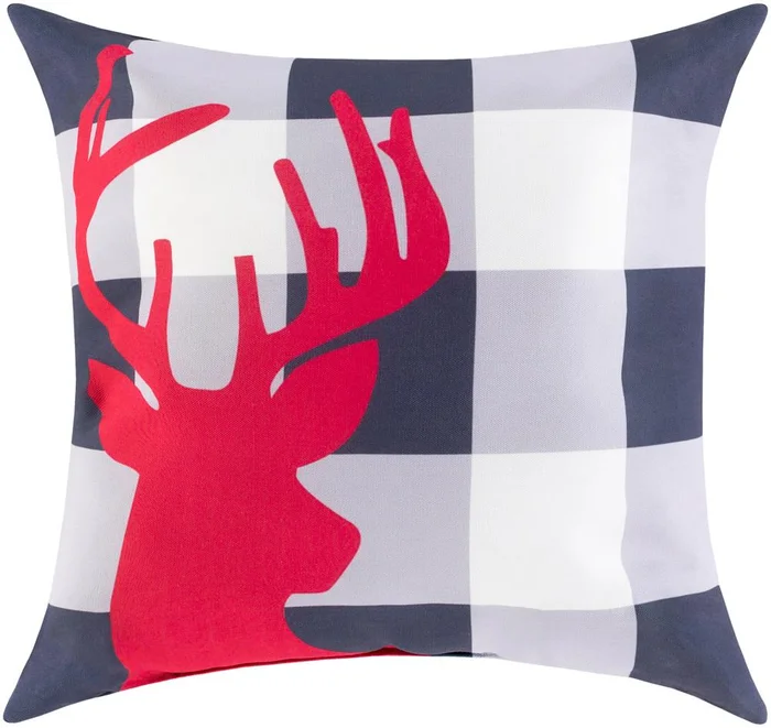 Livabliss – Reindeer Buffalo 16inLx16inW Accent Pillow – RDB001-1616