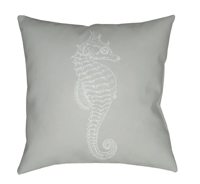 Livabliss – Seahorse 18inLx18inW Accent Pillow – SOL059-1818
