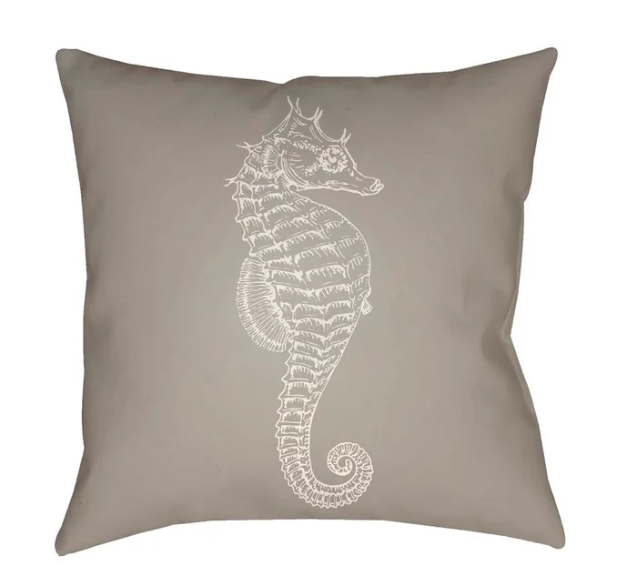 Livabliss – Seahorse 20inLx20inW Accent Pillow – SOL056-2020