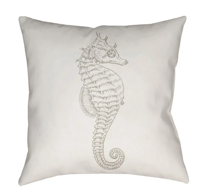 Livabliss – Seahorse 20inLx20inW Accent Pillow – SOL060-2020