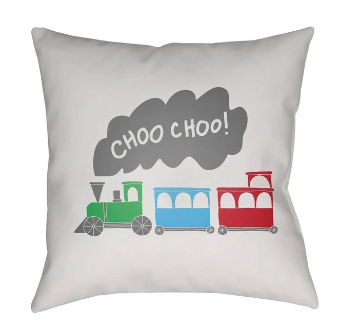 Livabliss – Trains 20inLx20inW Accent Pillow – LIL095-2020