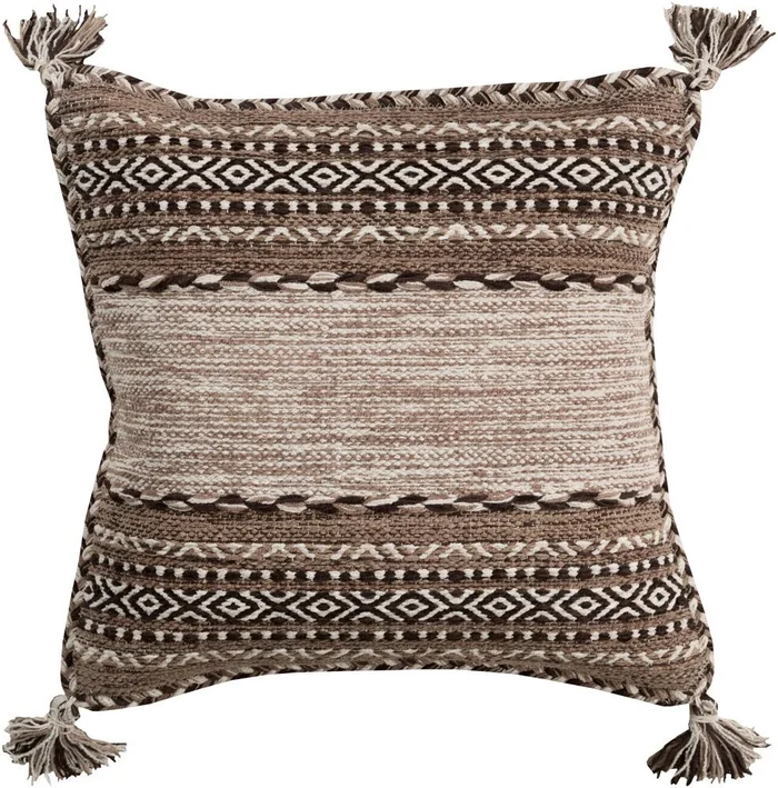 Livabliss – Trenza 18inLx18inW Accent Pillow – With Down Insert – TZ002-1818D