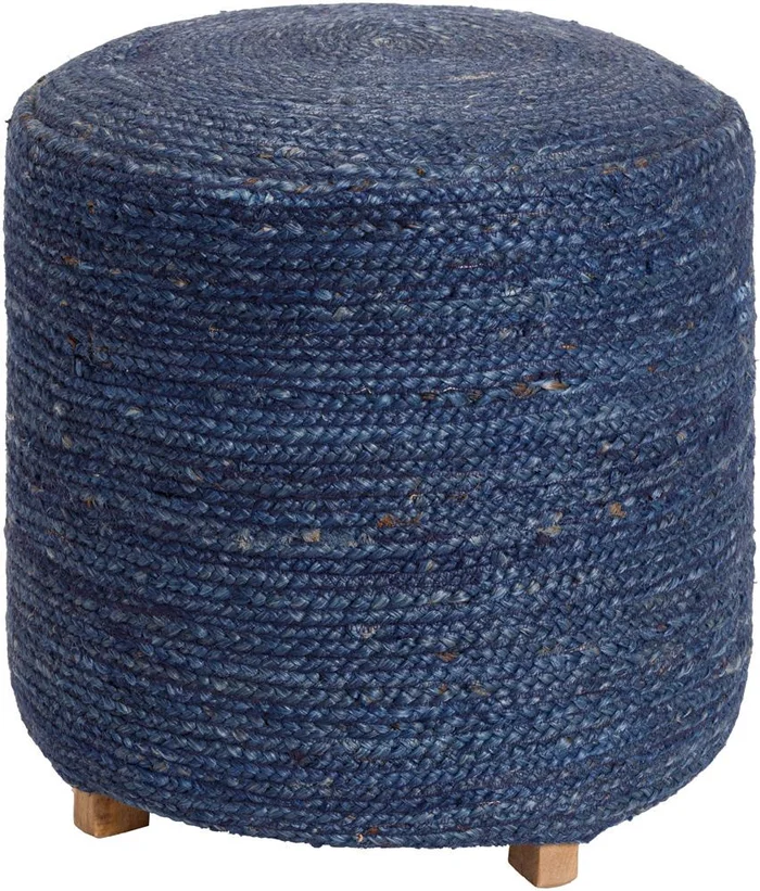 Livabliss – Tropics Ottoman – Dark Blue – TPP-001