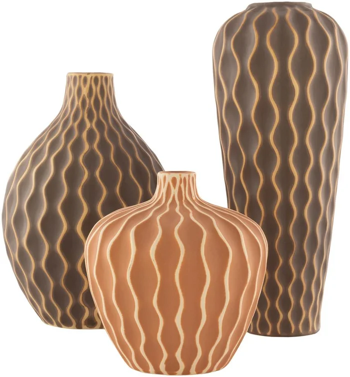 Livabliss – Waves Vase – Beige – WVS001-SET