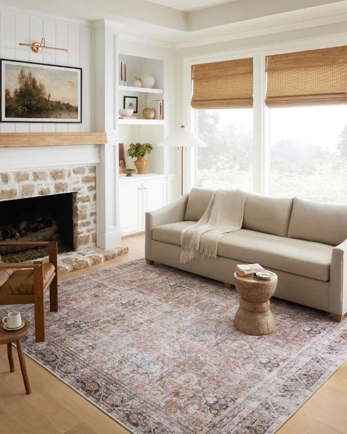 Loloi – Adrian Sunset / Charcoal 18in x 18in Sample Rug – ADRIADR-05SSCC160S