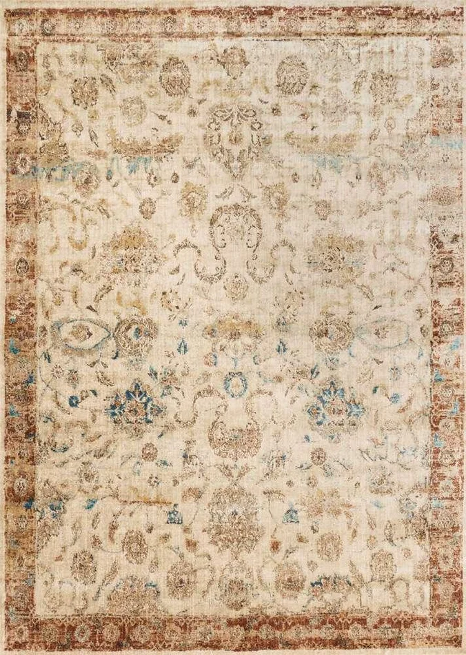 Loloi – Anastasia Ant. Ivory / Rust 9-6in x 13 Area Rug – ANASAF-04AIRU96D0