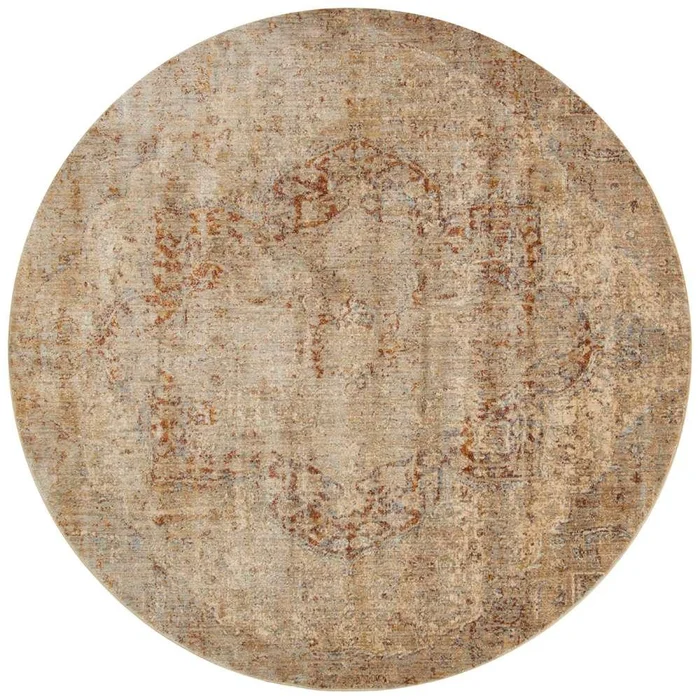 Loloi – Anastasia Desert 5-3in x 5-3in Round Area Rug – ANASAF-17DS00530R