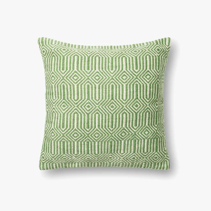 Loloi Pillows P0339 Green / Ivory