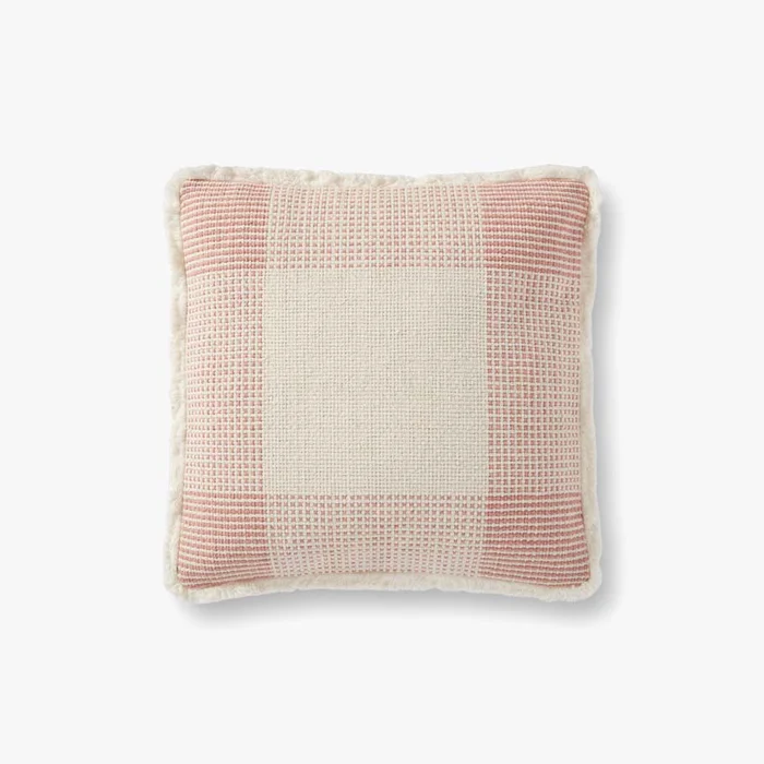 Loloi Pillows P0917 Natural / Pink