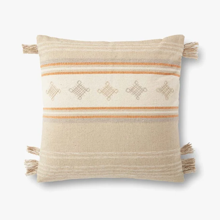 Loloi Pillows P0933 Beige / Orange