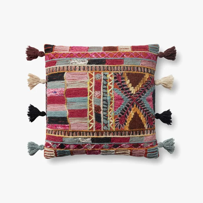 Loloi Pillows PLL0015 Pink / Multi