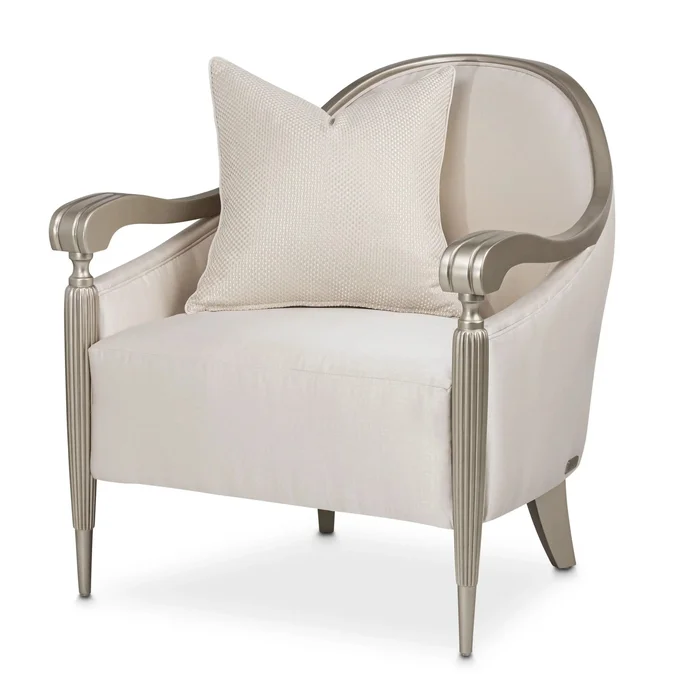 London Place – Accent Chair – Porcelain/Platinum