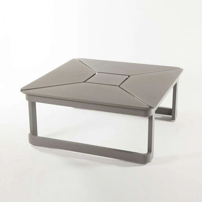 Lorenz Outdoor Coffee Table with Convertible Lift Top for Dining