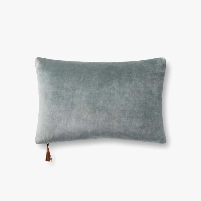 Magnolia Home by Joanna Gaines x Loloi Pillows P1153 Denim / Tan