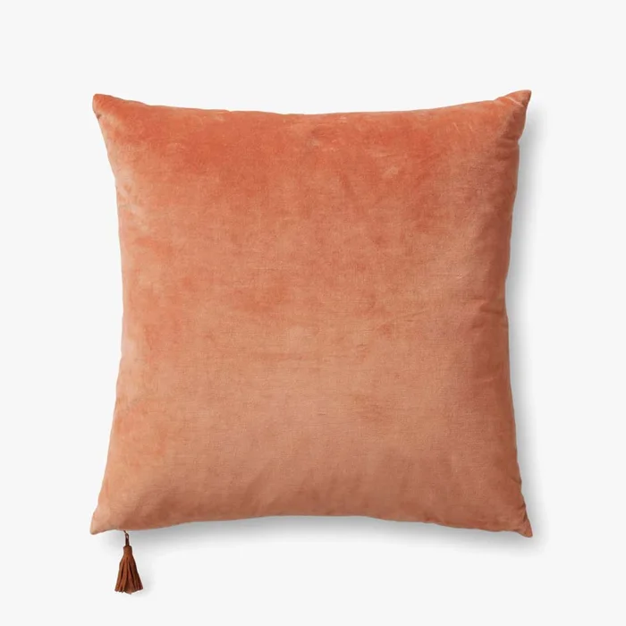 Magnolia Home by Joanna Gaines x Loloi Pillows P1153 Sand / Blush