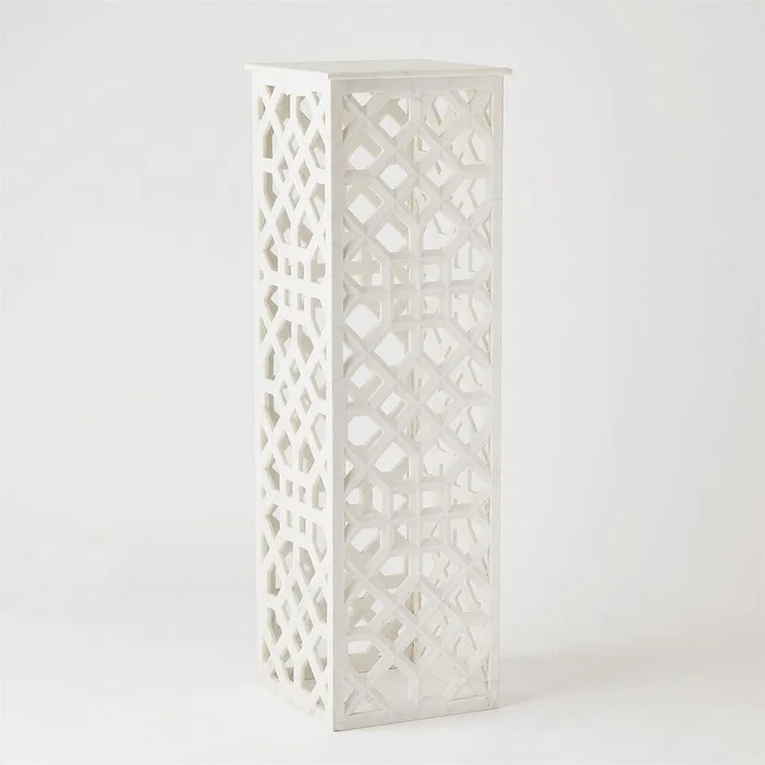 Marble Fret Pedestal