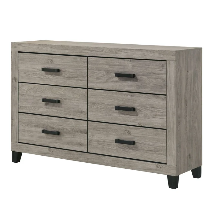 Mari 57″L Rectangular 6-Drawer Dresser