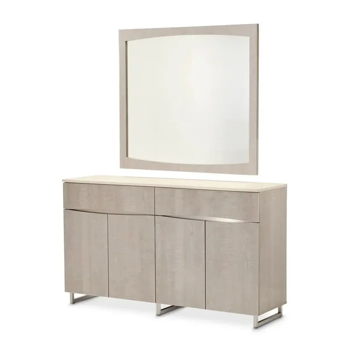 Marin – Sideboard & Mirror – Greige