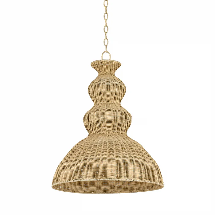 Mayla Pendant-Aged Brass