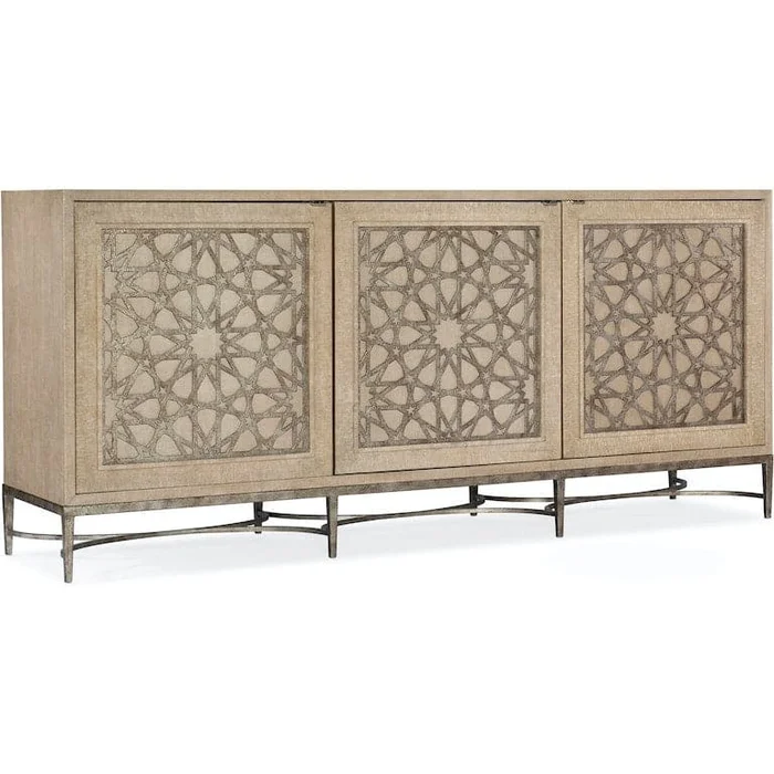 Melange Suzani Three Door Entertainment Console