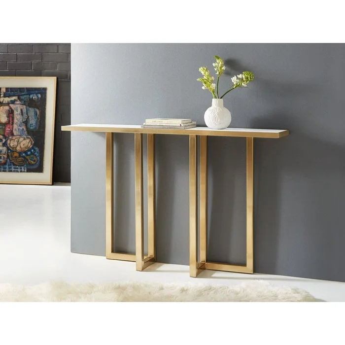 Metal & Acrylic Console Table