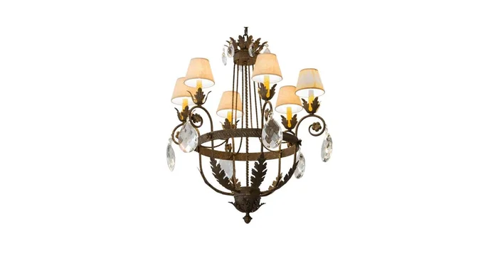 Meyda Tiffany Antonia 6 Light 29″ Wide Crystal Chandelier