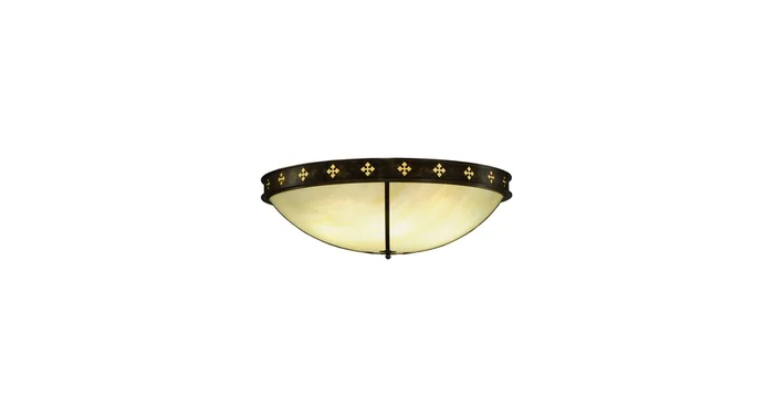 Meyda Tiffany Byzantine 6 Light 46″ Wide Flush Mount Bowl Ceiling Fixture