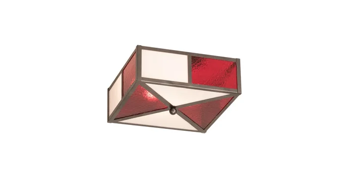 Meyda Tiffany Cardenal 2 Light 20″ Wide Semi-Flush Square Ceiling Fixture