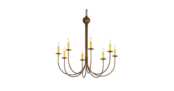 Meyda Tiffany Cheal 8 Light 36″ Wide Taper Candle Style Chandelier