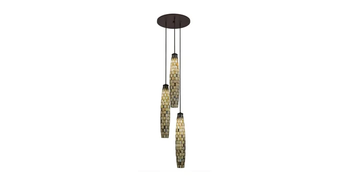 Meyda Tiffany Checkers 3 Light 24″ Wide Multi Light Pendant