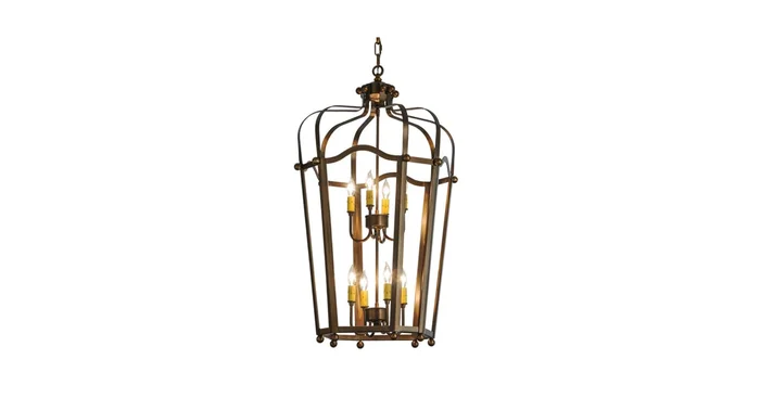 Meyda Tiffany Citadel 8 Light 22″ Wide Taper Candle Pendant