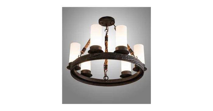 Meyda Tiffany Costello 6 Light 24″ Wide Ring Chandelier