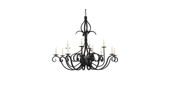 Meyda Tiffany Cypress 40 Light 54″ Wide Taper Candle Style Chandelier