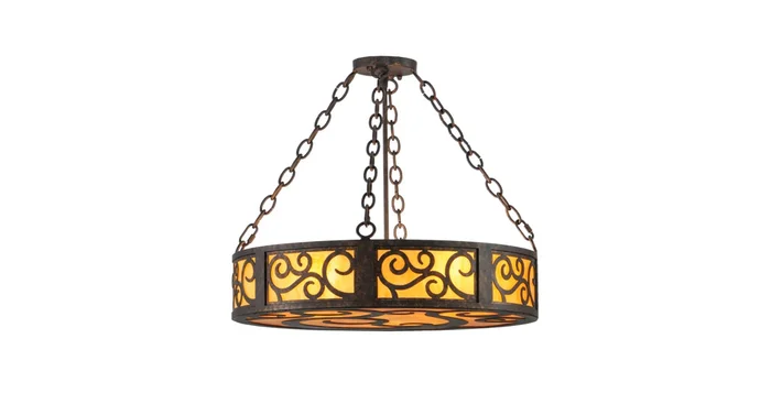 Meyda Tiffany Dean 3 Light 24″ Wide Suspension Pendant
