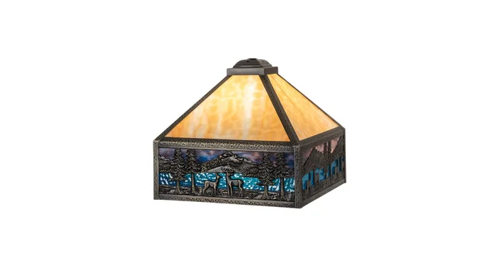 Meyda Tiffany Deer Lodge 11.5″ Tall Lamp Shade