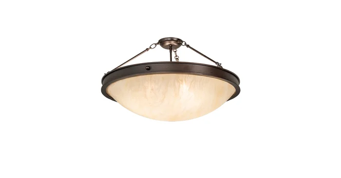 Meyda Tiffany Dionne 4 Light 28″ Wide Semi-Flush Bowl Ceiling Fixture