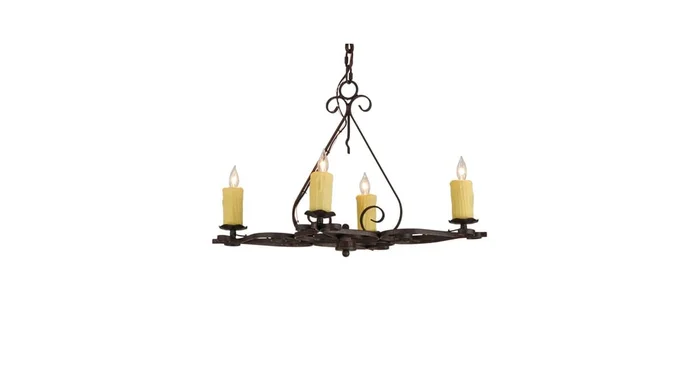 Meyda Tiffany Elianna 4 Light 28″ Wide Taper Candle Style Chandelier
