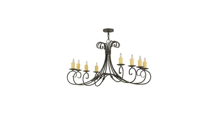 Meyda Tiffany Elon 8 Light 24″ Wide Taper Candle Style Chandelier