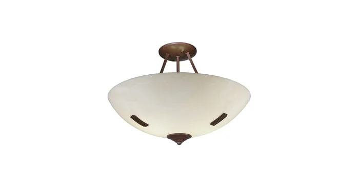 Meyda Tiffany Essence 2 Light 18″ Wide Semi-Flush Bowl Ceiling Fixture