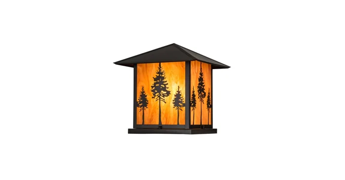 Meyda Tiffany Great Pines 18″ Tall Pier Mount Post Light