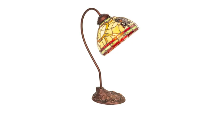 Meyda Tiffany Pinecone 18″ Tall Gooseneck Table Lamp